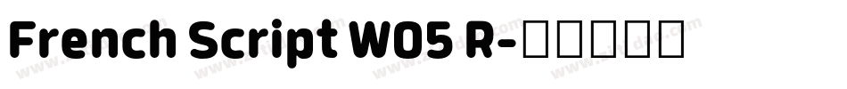 French Script W05 R字体转换